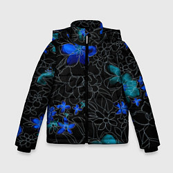 Зимняя куртка для мальчика Неоновые цветы