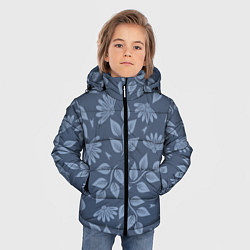 Куртка зимняя для мальчика Цветочный набор с насекомыми, цвет: 3D-черный — фото 2