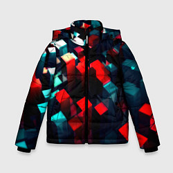 Зимняя куртка для мальчика Digital abstract cube