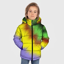 Куртка зимняя для мальчика Яркий Тай-Дай, цвет: 3D-светло-серый — фото 2