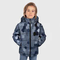 Куртка зимняя для мальчика Камуфляж из сот, цвет: 3D-красный — фото 2