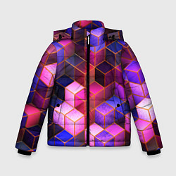 Зимняя куртка для мальчика Цветные кубики