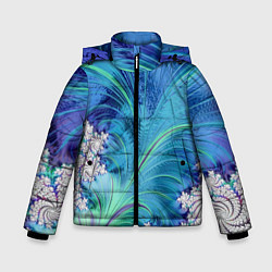 Зимняя куртка для мальчика Авангардная фрактальная композиция