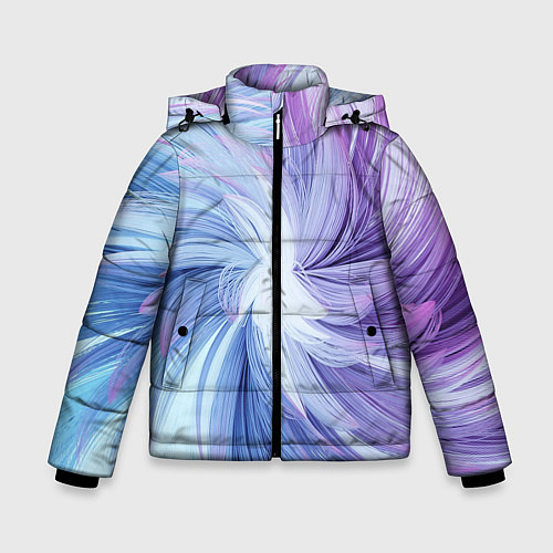 Зимняя куртка для мальчика Вихрь красок / 3D-Светло-серый – фото 1