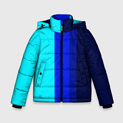 Зимняя куртка для мальчика Контрастные вертикальные полосы