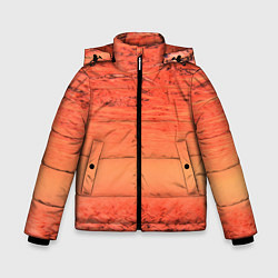 Куртка зимняя для мальчика Огненные осколки, цвет: 3D-черный