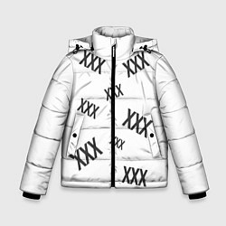 Куртка зимняя для мальчика Разброс Иксов, цвет: 3D-красный