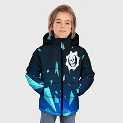 Куртка зимняя для мальчика Gears of War взрыв частиц, цвет: 3D-черный — фото 2