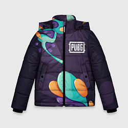 Зимняя куртка для мальчика PUBG graffity splash
