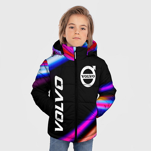 Зимняя куртка для мальчика Volvo speed lights / 3D-Черный – фото 3