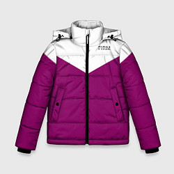 Зимняя куртка для мальчика FIRM бело - пурпурный