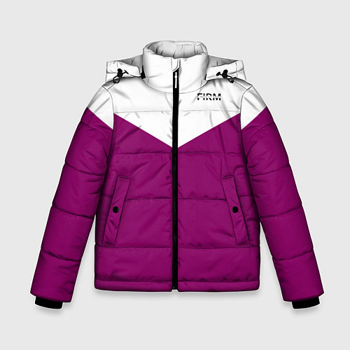 Зимняя куртка для мальчика FIRM бело - пурпурный / 3D-Светло-серый – фото 1