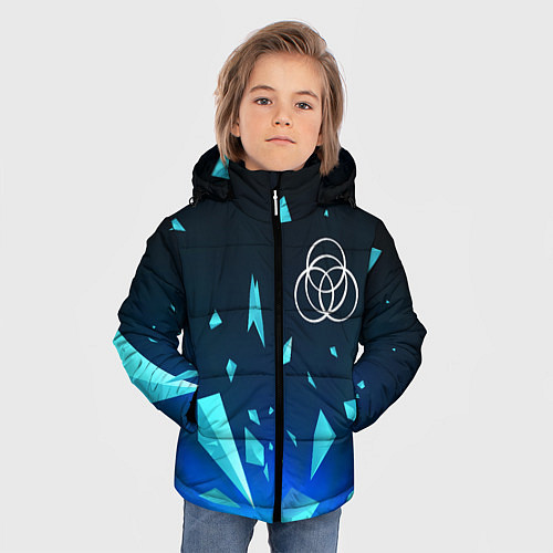 Зимняя куртка для мальчика Elden Ring взрыв частиц / 3D-Черный – фото 3