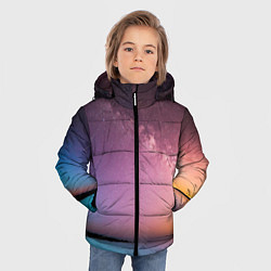 Куртка зимняя для мальчика Магический космос, цвет: 3D-черный — фото 2