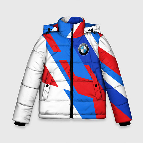 Зимняя куртка для мальчика BMW m colors / 3D-Светло-серый – фото 1