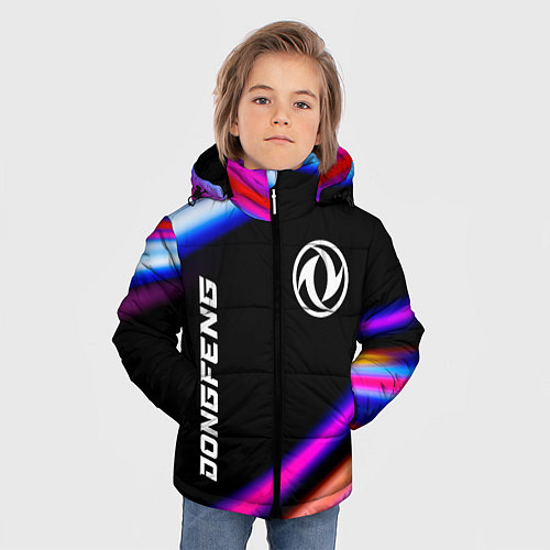 Зимняя куртка для мальчика Dongfeng speed lights / 3D-Черный – фото 3