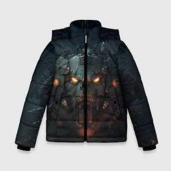 Куртка зимняя для мальчика Space marine machine, цвет: 3D-светло-серый