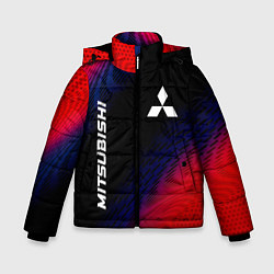 Зимняя куртка для мальчика Mitsubishi красный карбон