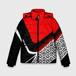 Зимняя куртка для мальчика Геометрическая униформа - красная