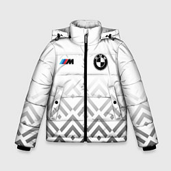 Куртка зимняя для мальчика BMW m power - белый, цвет: 3D-светло-серый