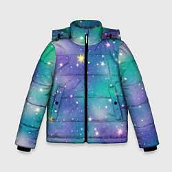 Зимняя куртка для мальчика Космическое сияние волшебное