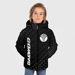Куртка зимняя для мальчика Daewoo карбоновый фон, цвет: 3D-черный — фото 2