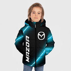 Куртка зимняя для мальчика Mazda неоновые лампы, цвет: 3D-черный — фото 2