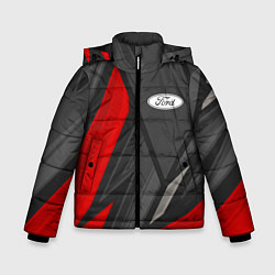 Куртка зимняя для мальчика Ford sports racing, цвет: 3D-черный
