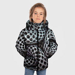 Куртка зимняя для мальчика Металлический спрут, цвет: 3D-светло-серый — фото 2