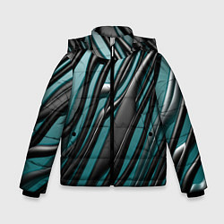 Куртка зимняя для мальчика Подтеки, цвет: 3D-светло-серый