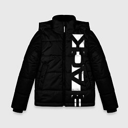 Куртка зимняя для мальчика Black minimalistik, цвет: 3D-светло-серый