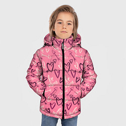 Куртка зимняя для мальчика Be mine паттерн, цвет: 3D-красный — фото 2