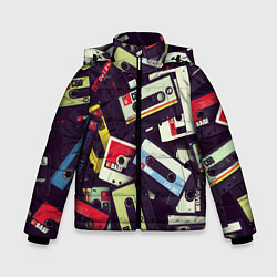 Куртка зимняя для мальчика Кассета 90-е, цвет: 3D-светло-серый