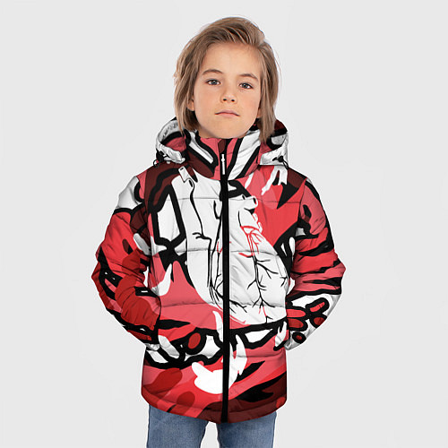Зимняя куртка для мальчика The Bloody Heart / 3D-Черный – фото 3