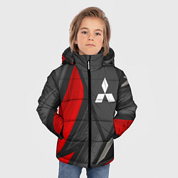 Куртка зимняя для мальчика Mitsubishi sports racing, цвет: 3D-черный — фото 2