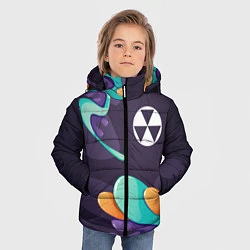 Куртка зимняя для мальчика Fallout graffity splash, цвет: 3D-черный — фото 2