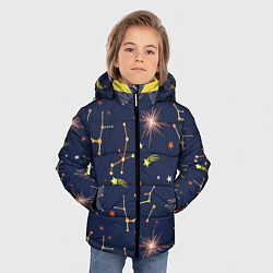 Куртка зимняя для мальчика Созвездия, цвет: 3D-светло-серый — фото 2