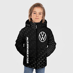 Куртка зимняя для мальчика Volkswagen карбоновый фон, цвет: 3D-черный — фото 2