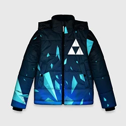 Куртка зимняя для мальчика Zelda взрыв частиц, цвет: 3D-черный