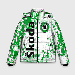 Зимняя куртка для мальчика Skoda auto logo