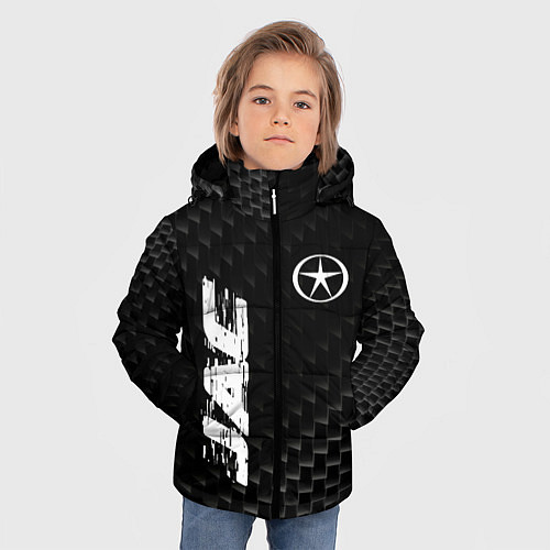 Зимняя куртка для мальчика JAC карбоновый фон / 3D-Черный – фото 3