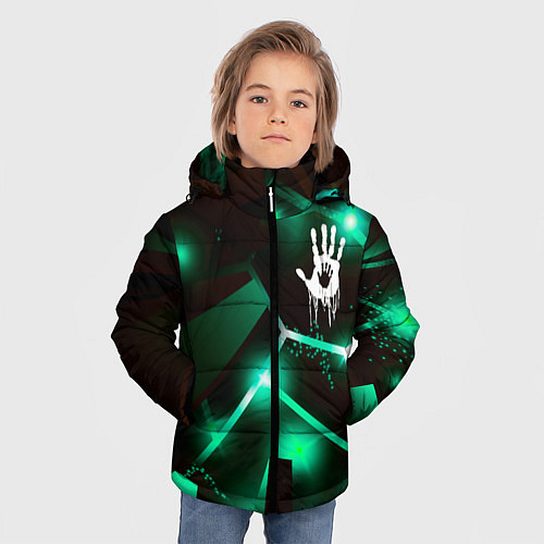 Зимняя куртка для мальчика Death Stranding разлом плит / 3D-Черный – фото 3