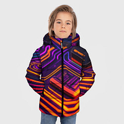 Куртка зимняя для мальчика Микрочип, цвет: 3D-светло-серый — фото 2