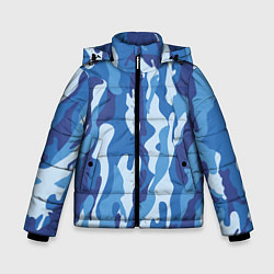 Куртка зимняя для мальчика Blue military, цвет: 3D-красный