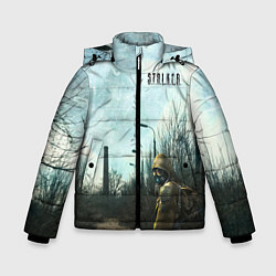 Куртка зимняя для мальчика Stalker одиночка на дороге, цвет: 3D-черный