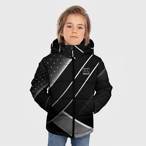 Зимняя куртка для мальчика Audi sign auto / 3D-Черный – фото 3
