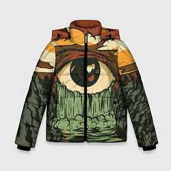 Куртка зимняя для мальчика Водопад из слез, цвет: 3D-светло-серый
