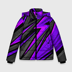 Зимняя куртка для мальчика Спорт униформа - пурпурный