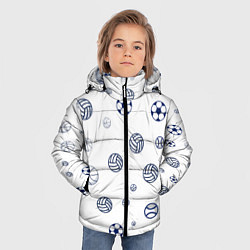 Куртка зимняя для мальчика Balls, цвет: 3D-светло-серый — фото 2