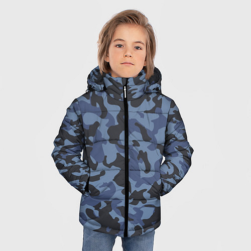Зимняя куртка для мальчика Стиль камуфляж / 3D-Светло-серый – фото 3